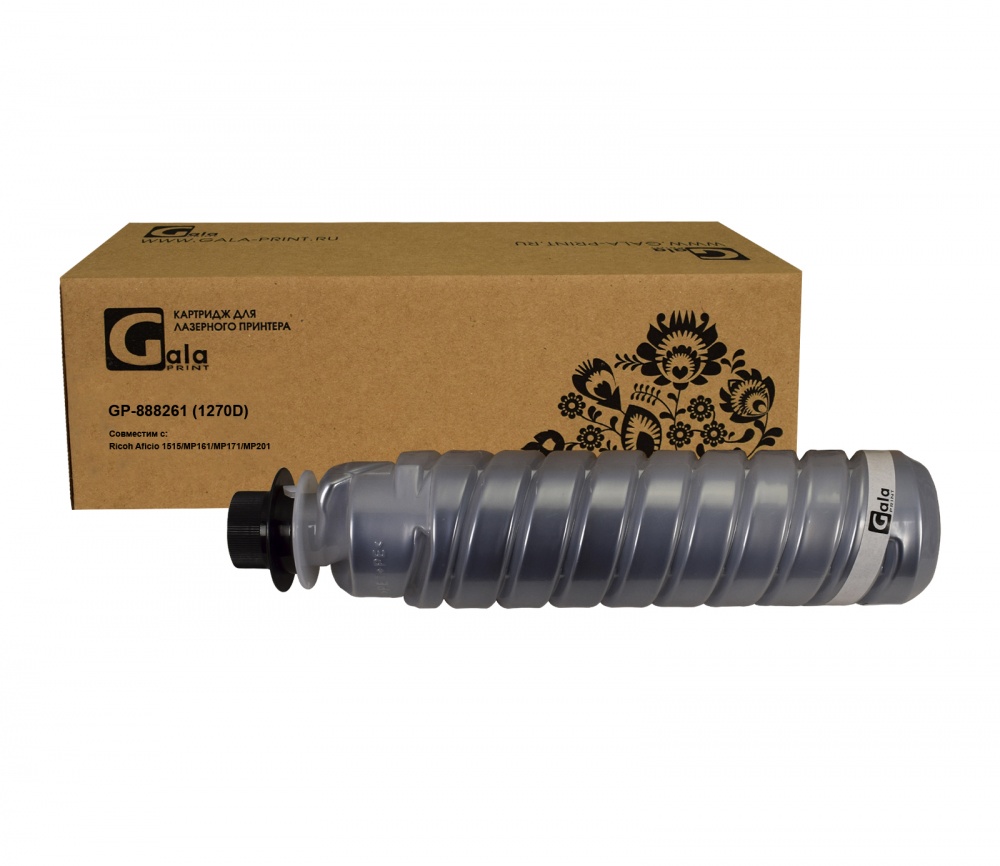 Тонер-туба GP-888261/842024 (1270D) для принтеров Ricoh Aficio 1515/MP161/MP171/MP201 7000 копий GalaPrint