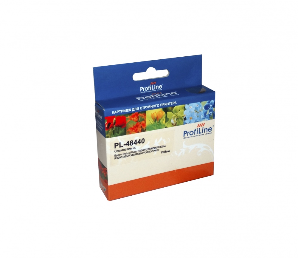 Струйный картридж PL-T0484 для принтеров Epson Stylus Photo R200/R220/R300//R320/R340/RX500/RX600/RX620/RX640 с чернилами на водной основе Yellow 13 мл ProfiLine