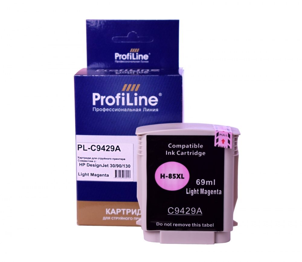 Струйный картридж PL-C9429A (№85) для принтеров HP DesignJet 30/90/130 Light Magenta 28 мл ProfiLine