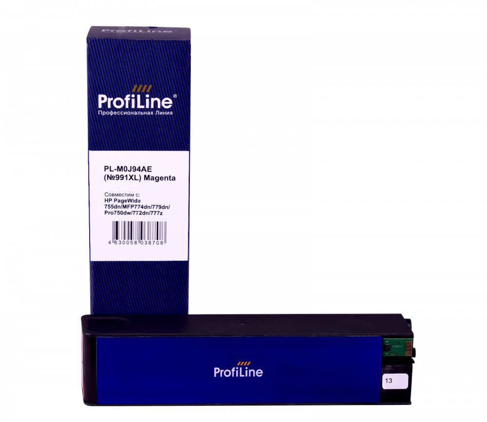 Струйный картридж PL-M0J94AE (№991XL) для принтеров HP PageWide 755dn/MFP774dn/779dn/Pro750dw/772dn/777z с чернилами на водной основе Magenta ProfiLine
