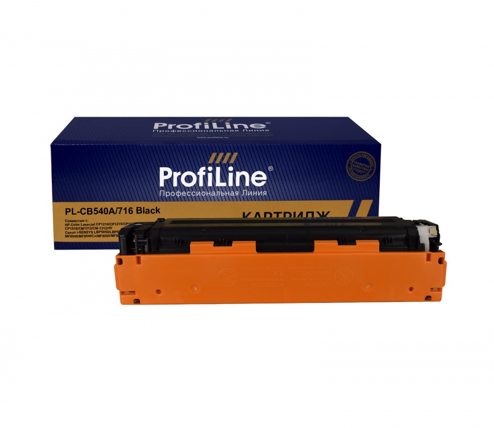 Картридж PL-CB540A/716 (№125A) для принтеров HP Color LaserJet CP1210/CP1215/CP1510/CP1515/CP1515n/CP1518/CM1312/CM-1312nfi/Canon i-SENSYS LBP5050/LBP5050n/MF8030/MF8030Cn/MF8040/MF8040Cn/MF8050/MF8050Cn/MF8080/MF8082Cw Black 2200 копий ProfiLine