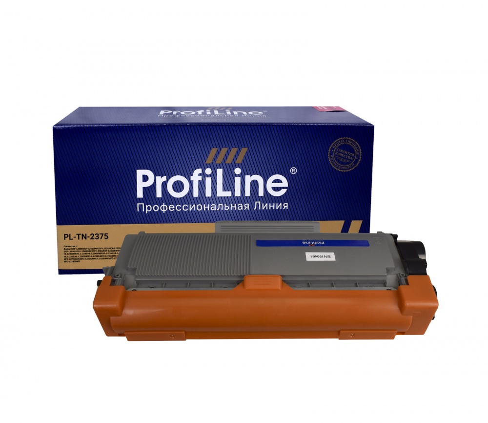 Картридж PL-TN-2375 для принтеров Brother DCP-L2500/DCP-L2500DR/DCP-L2520/DCP-L2520DWR/DCP-L2540/DCP-L2540DNR/DCP-L2560/DCP-L2560DWR/HL-L2300/HL-L2300DR/HL-L2340/HL-L2340DWR/HL-L2360/HL-L2360DNR/HL-L2365/HL-L2365DWR/HL-L2380/MFC-L2700/MFC-L2700DWR/MFC-L2700DNR/MFC-L2720/MFC-L2720DWR/MFC-L2740/MFC-L2740DWR 2600 копий ProfiLine