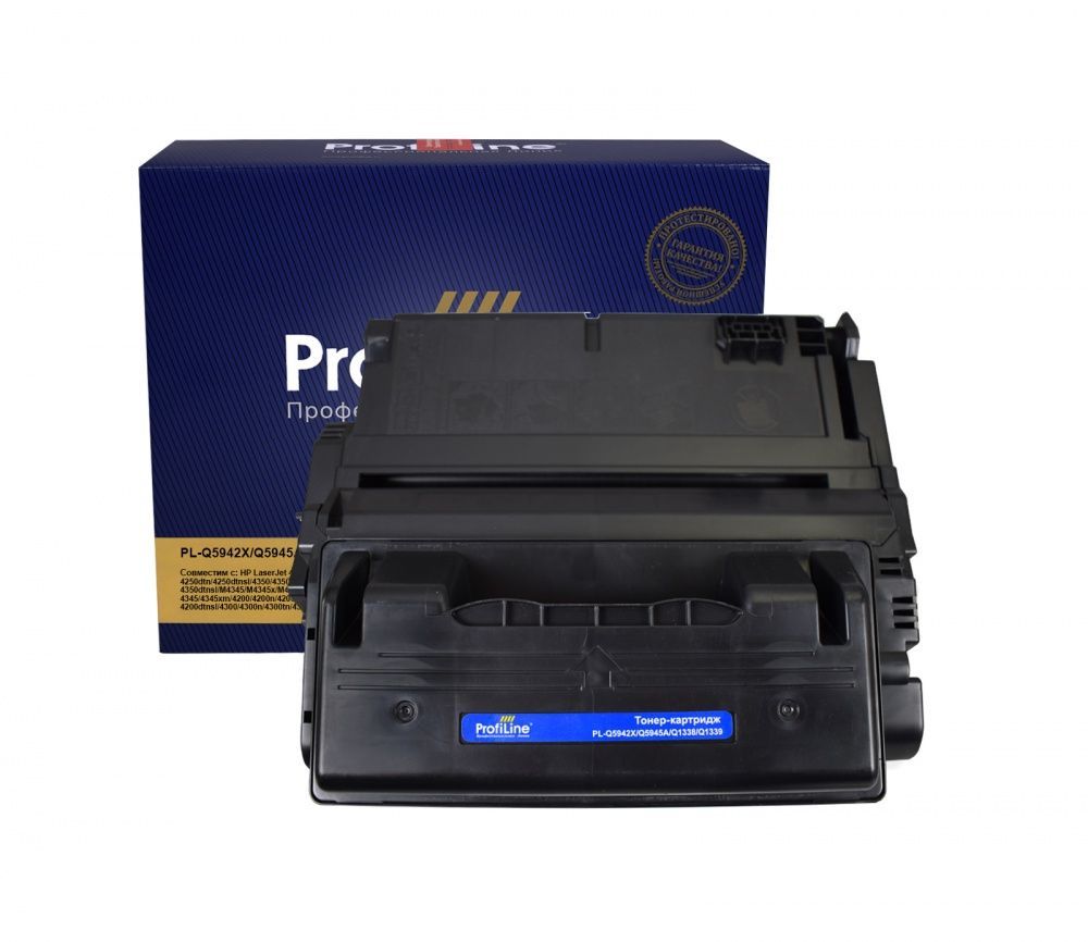 Картридж PL-Q5942X/Q5945A/Q1338A/Q1339A (№42X) для принтеров HP LaserJet 4240/4240n/4250/4250n/4250tn/4250dtn/4250dtnsl/4350/4350n/4350tn/4350dtn/4350dtns/4350dtnsl/M4345/M4345x/M4345xm/M4345xs/4345x/4345xs/4345/4345xm/4200/4200n/4200tn/4200dtn/4200dtns/4200dtnsl/4300/4300n/4300tn/4300dtn/4300dtns/4300dtnsl 20000 копий ProfiLine