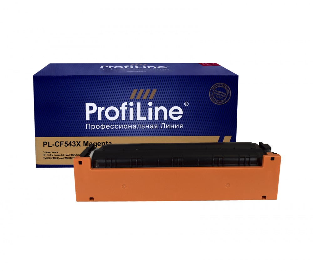 Картридж PL-CF543X (№203X) для принтеров HP Color LaserJet Pro CM254/CM254dw/CM254nw/CM280/CM280nw/CM281/CM281fdn/CM281fdw Magenta 2500 копий ProfiLine
