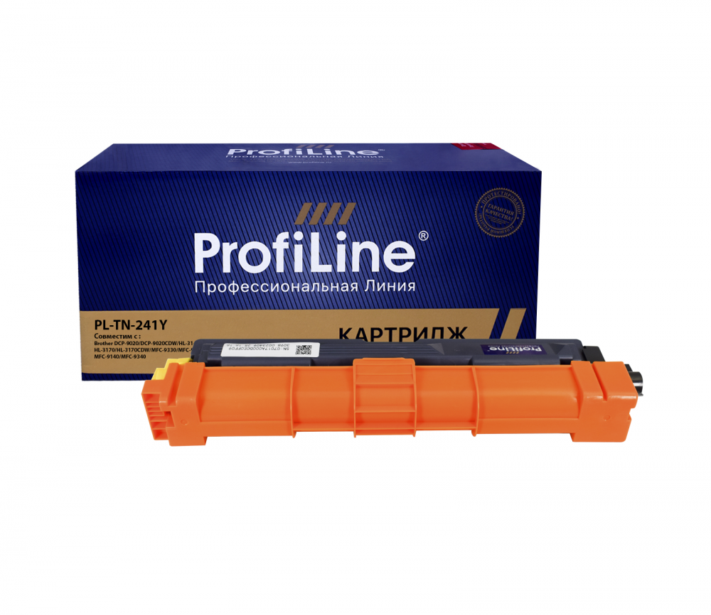 Картридж PL-TN-241Y для принтеров Brother DCP-9020/DCP-9020CDW/HL-3140/HL-3140CW/HL-3170/HL-3170CDW/MFC-9330/MFC-9330CDW/HL-3150/MFC-9140/MFC-9340 Yellow 1400 копий ProfiLine