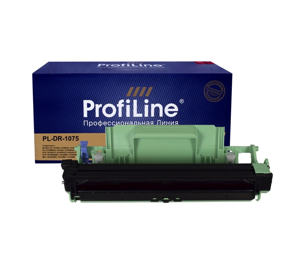 Драм-картридж PL-DR-1075 для принтеров Brother HL-1110/HL-1110R/HL-1112/HL-1112R/HL-1210/HL-1210WR/HL-1212/HL-1212WR/DCP-1510/DCP-1510R/DCP-1512/DCP-1512R/DCP-1610/DCP-1610WR/DCP-1612/DCP-1612WR/MFC-1810/MFC-1810R/MFC-1815/MFC-1815R/MFC-1912/MFC-1912WR Drum 10000 копий ProfiLine