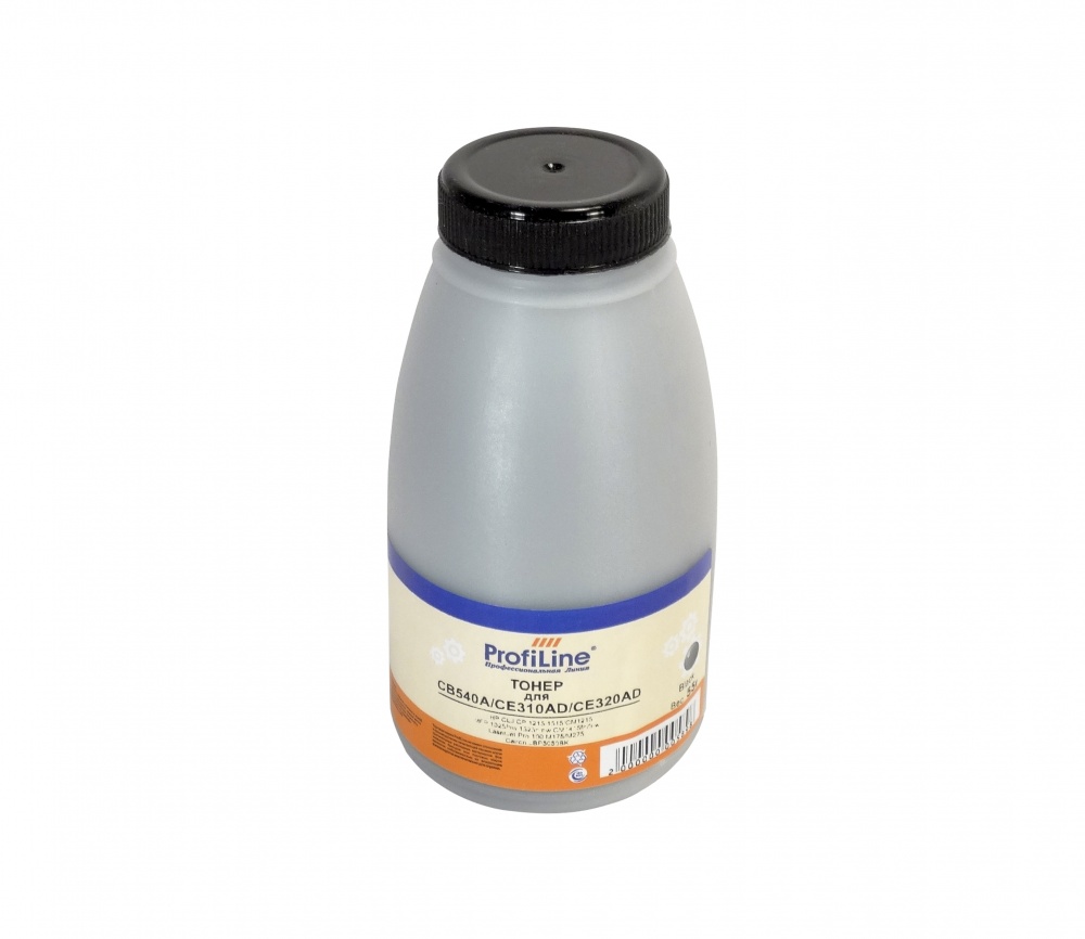 Тонер PL-CB540/CE310/CE320/CE250/CE260/CE740/CB400 для HP CLJ CP 1215/1515/3525/5220/5225/4005/4025/4525/CM1215MFP 1025/nw1525n/nw/CM1415fn/fnw LaserJet Pro 100 M175/M275/Pro 200 M251nw/ Canon LBP5050 Black 55 гр (S107) ProfiLine Фасовка РФ