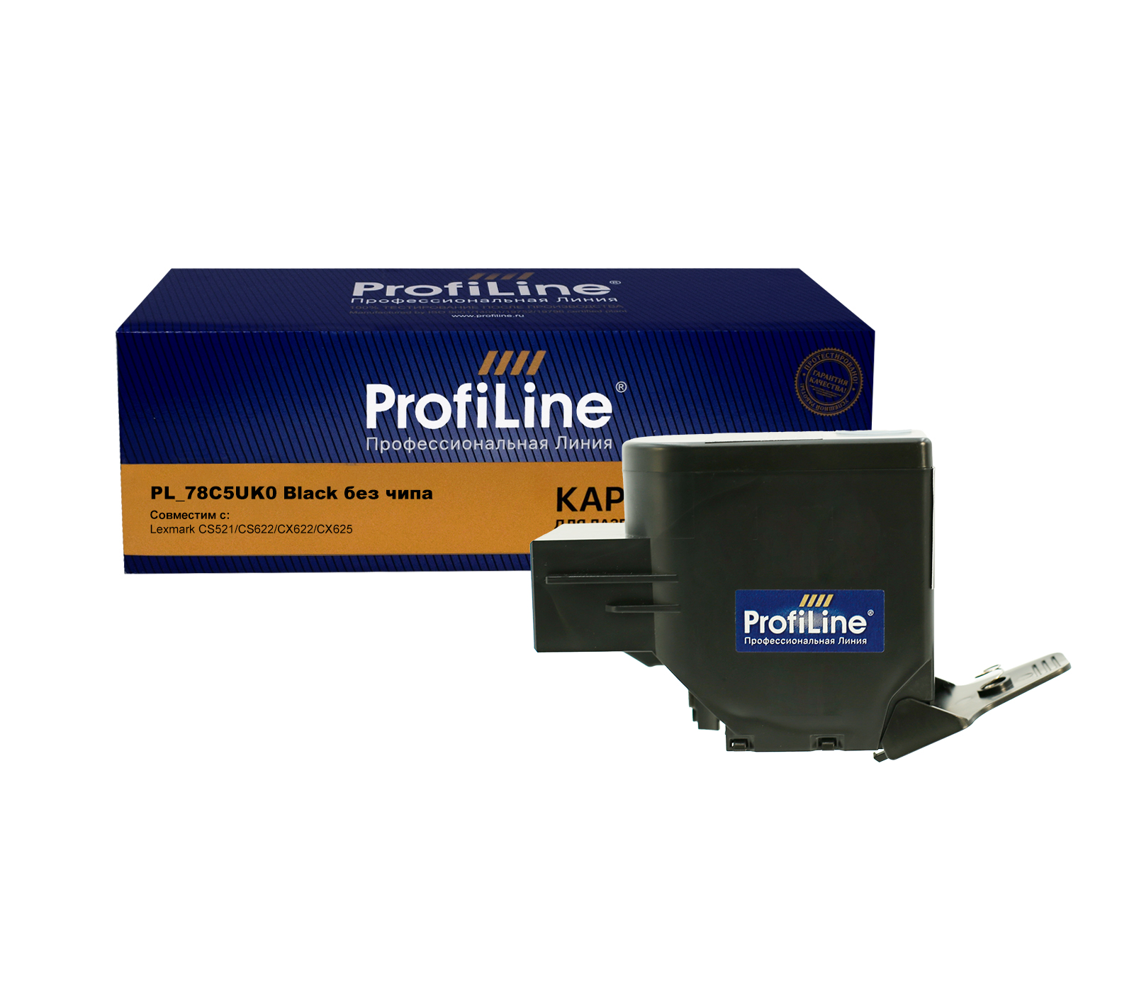 Картридж PL-78C5UK0 для принтеров Lexmark CS521/CS622/CX622/CX625 Black без чипа 10500 копий ProfiLine