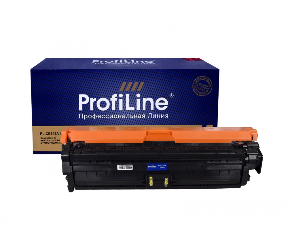Картридж PL-CE342A (№651A) для принтеров HP Color LaserJet M775/M775dn/M775f/M775z/M775z+ Yellow 16000 копий ProfiLine