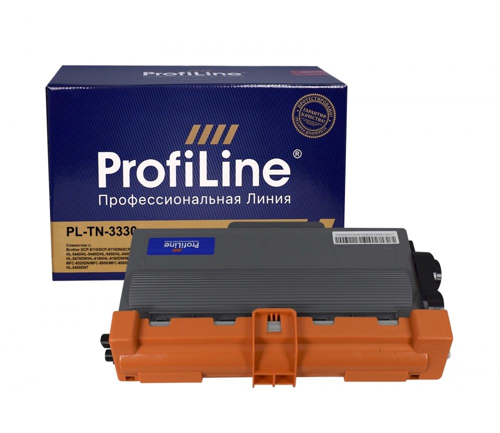 Картридж PL-TN-3330 для принтеров Brother DCP-8110/DCP-8110DN/DCP-8250/DCP-8250DN/HL-5440/HL-5440D/HL-5450/HL-5450DN/HL-5470/HL-5470DW/HL-6180/HL-6180DW/MFC-8520/MFC-8520DN/MFC-8950/MFC-8950DW/MFC-8320/HL-5450DNT 3000 копий ProfiLine
