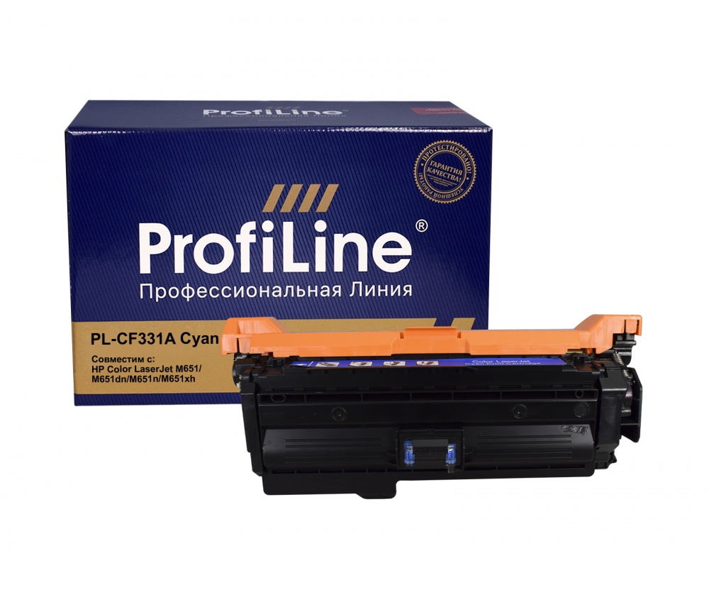 Картридж PL-CF331A (№654A) для принтеров HP Color LaserJet M651/M651dn/M651n/M651xh Cyan 15000 копий ProfiLine