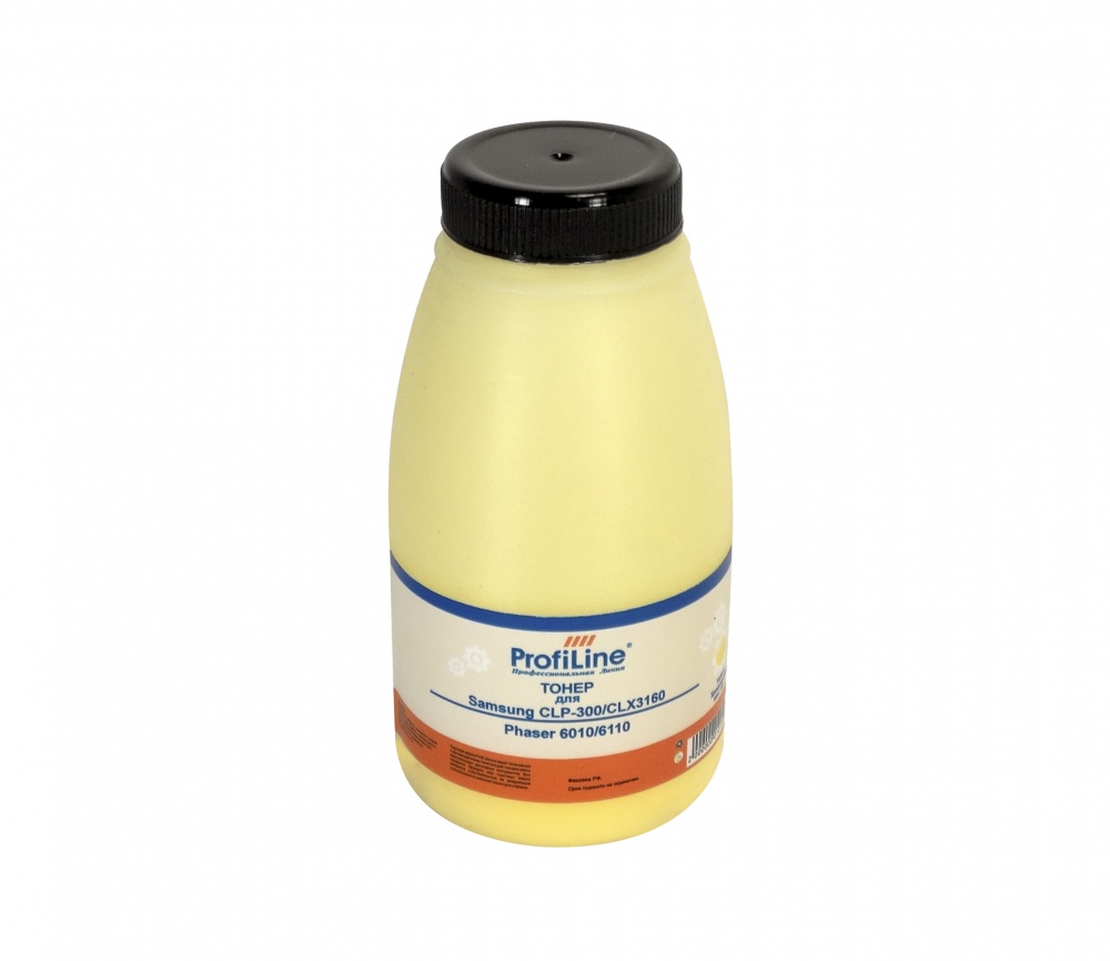 Тонер для принтеров Samsung CLP-300/CLX-3160/Phaser 6010/6110 yellow 50гр (H208) ProfiLine Фасовка РФ (химический)