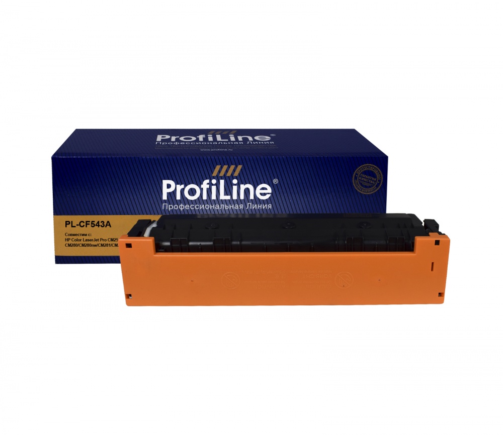 Картридж PL-CF543A (№203A) для принтеров HP Color LaserJet Pro CM254/CM254dw/CM254nw/CM280/CM280nw/CM281/CM281fdn/CM281fdw Magenta 1300 копий ProfiLine