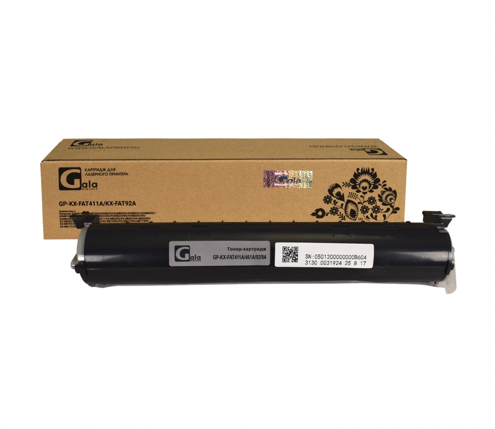 Картридж GP-KX-FAT411A/KX-FAT92A для принтеров Panasonic KX­MB1900/KX­MB2000/KX­MB2020/KX­MB2030/KX­MB2051/KX­MB2061/KX­MB1900RU/KX­MB2000RU/KX­MB2020RU/KX­MB2030RU/KX­MB2051RU/KX­MB2061RU/KX-MB2001/KX-MB2011/KX-MB2062/KX-MB263/KX-MB263RU/KX-MB283/KX-MB283RU/KX-MB763/KX-MB763RU/KX-MB773/KX-MB773RU/KX-MB783/KX-MB783RU/KX-MB261/KX-MB262/KX-MB271/KX-MB281/KX-MB771/KX-MB772/KX-MB778/KX-MB781/KX-MB788 2000 копий GalaPrint