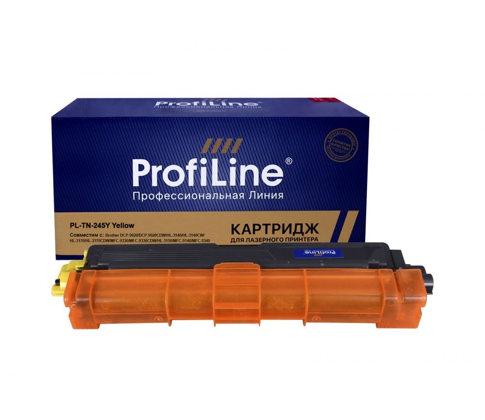 Картридж PL-TN-245Y для принтеров Brother DCP-9020/DCP-9020CDW/HL-3140/HL-3140CW/HL-3170/HL-3170CDW/MFC-9330/MFC-9330CDW/HL-3150/MFC-9140/MFC-9340 Yellow 2200 копий ProfiLine