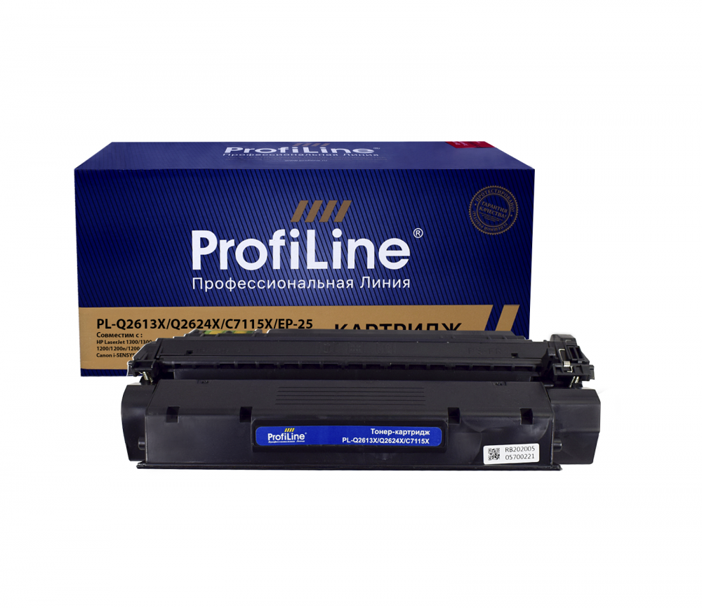 Картридж PL-Q2613X/Q2624X/C7115X/EP-25 (№13X) для принтеров HP LaserJet 1300/1300n/1300xi/1150/1000/1000w/1005/1005w/1200/1200n/1200se/3300/3310/3320/3320n/3330/3330mfp/3380/3390/Canon i-SENSYS LBP1210 4000 копий ProfiLine