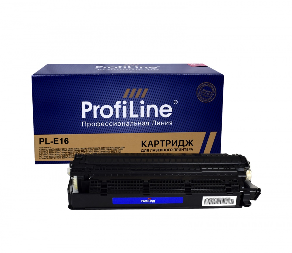 Картридж PL-E-16 для принтеров Canon FC-100/FC-108/FC-120/FC-128/FC-204/FC-204S/FC-206/FC-208/FC-224/FC-224S/FC-226/FC-228/FC-230/FC-330/FC-336/PC-860/PC-880/PC-890/FC-200/FC-210/FC-220/FC-280/FC-290/FC-300/FC-300/FC-310/FC-325/FC-530/FC-540/FC-740/FC-750/FC-770/PC-140/PC-150/PC-160/AO2/PC-210/PC-300/PC-320PC-330/PC-400/PC-420/PC-425/PC-428/AY2/PC-530/PC-550/PC-680/PC-700/PC-710/PC-720/PC-730/PC-735/PC-740/PC-745/PC-750/PC-760/PC-770/PC-775/PC-780/PC-785/PC-790/PC-795/PC-800/PC-850/PC-870/PC-900/PC-920/PC-921/PC-940/PC-9410/PC-950/PC-960/PC-980/PC-981 разборный 2000 копий ProfiLine