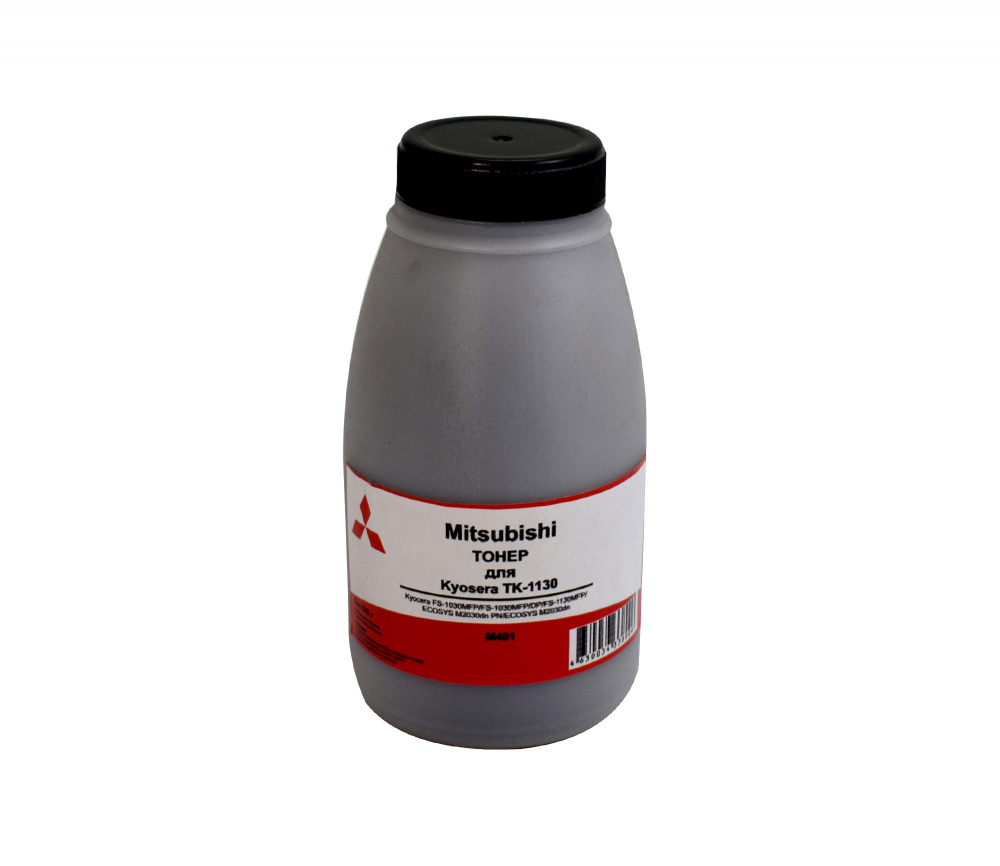 Тонер TK-1130 для принтеров Kyocera FS-1030MFP/FS-1030MFP/DP/FS-1130MFP/ECOSYS M2030dn PN/ECOSYS M2030dn UT19F1 190 гр (M401) Mitsubishi Фасовка РФ