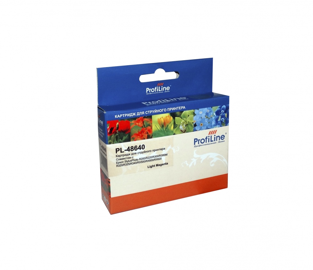 Струйный картридж PL-T0486 для принтеров Epson Stylus Photo R200/R220/R300/R320/R340/RX500/RX600/RX620/RX640 с чернилами на водной основе Light Magenta 13 мл ProfiLine