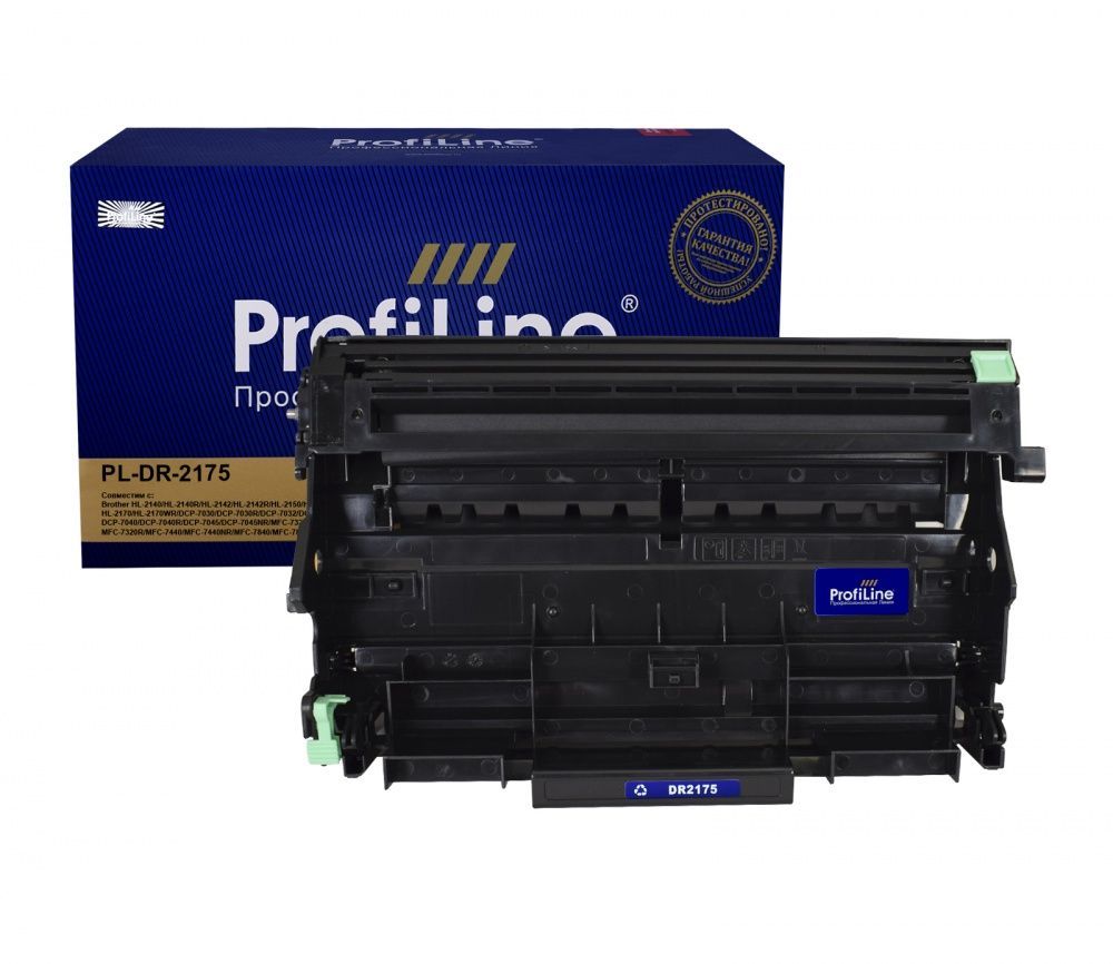 Драм-картридж PL-DR-2175 для принтеров Brother HL-2140/HL-2140R/HL-2142/HL-2142R/HL-2150/HL-2150NR/HL-2170/HL-2170WR/DCP-7030/DCP-7030R/DCP-7032/DCP-7032R/DCP-7040/DCP-7040R/DCP-7045/DCP-7045NR/MFC-7320/MFC-7320R/MFC-7440/MFC-7440NR/MFC-7840/MFC-7840WR Drum 12000 копий ProfiLine