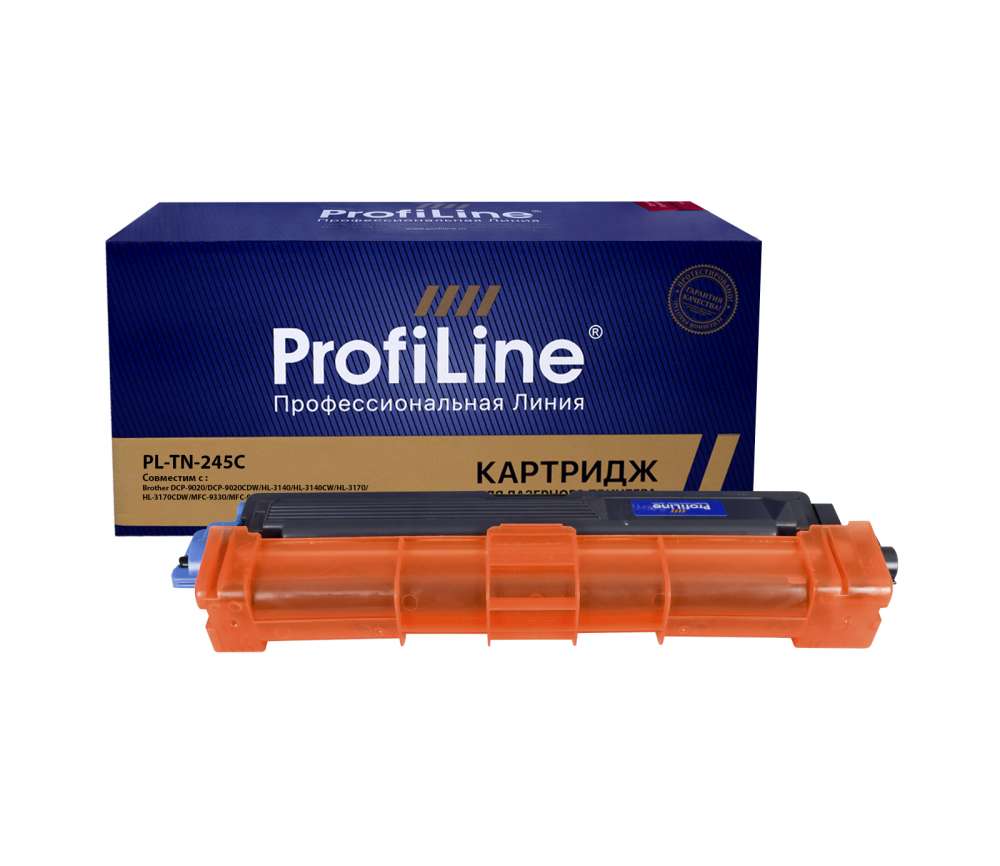 Картридж PL-TN-245C для принтеров Brother DCP-9020/DCP-9020CDW/HL-3140/HL-3140CW/HL-3170/HL-3170CDW/MFC-9330/MFC-9330CDW/HL-3150/MFC-9140/MFC-9340 Cyan 2200 копий ProfiLine