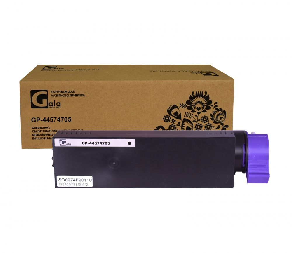 Картридж GP-44574705 для принтеров Oki B411/B431/MB461/MB471/MB491/MB461dn/MB471dn/MB471w/MB491dn/B411d/B411dn/B431d/B431dn 3000 копий GalaPrint