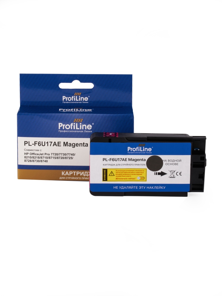 Струйный картридж PL-F6U17AE (№953XL) для принтеров HP OfficeJet Pro 7720/7730/7740/8210/8218/8710/8715/8720/8725/8728/8730/8740 с чернилами на водной основе Magenta ProfiLine