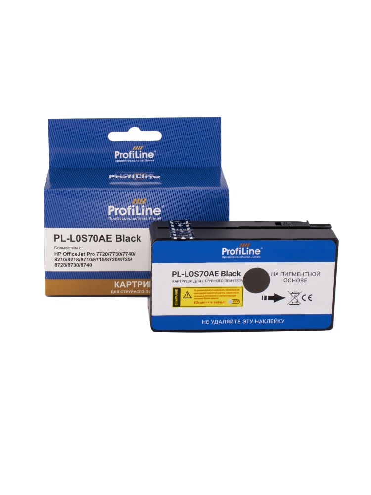 Струйный картридж PL-L0S70AE (№953XL) для принтеров HP OfficeJet Pro 7720/7730/7740/8210/8218/8710/8715/8720/8725/8728/8730/8740 с чернилами на пигментной основе Black ProfiLine