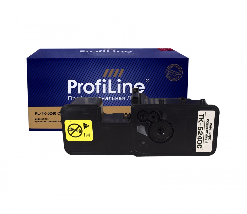 Тонер-туба PL-TK-5240C для принтеров Kyocera ECOSYS P5026CDN/P5026CDW/M5526CDN/M5526CDW Cyan 3000 копий ProfiLine