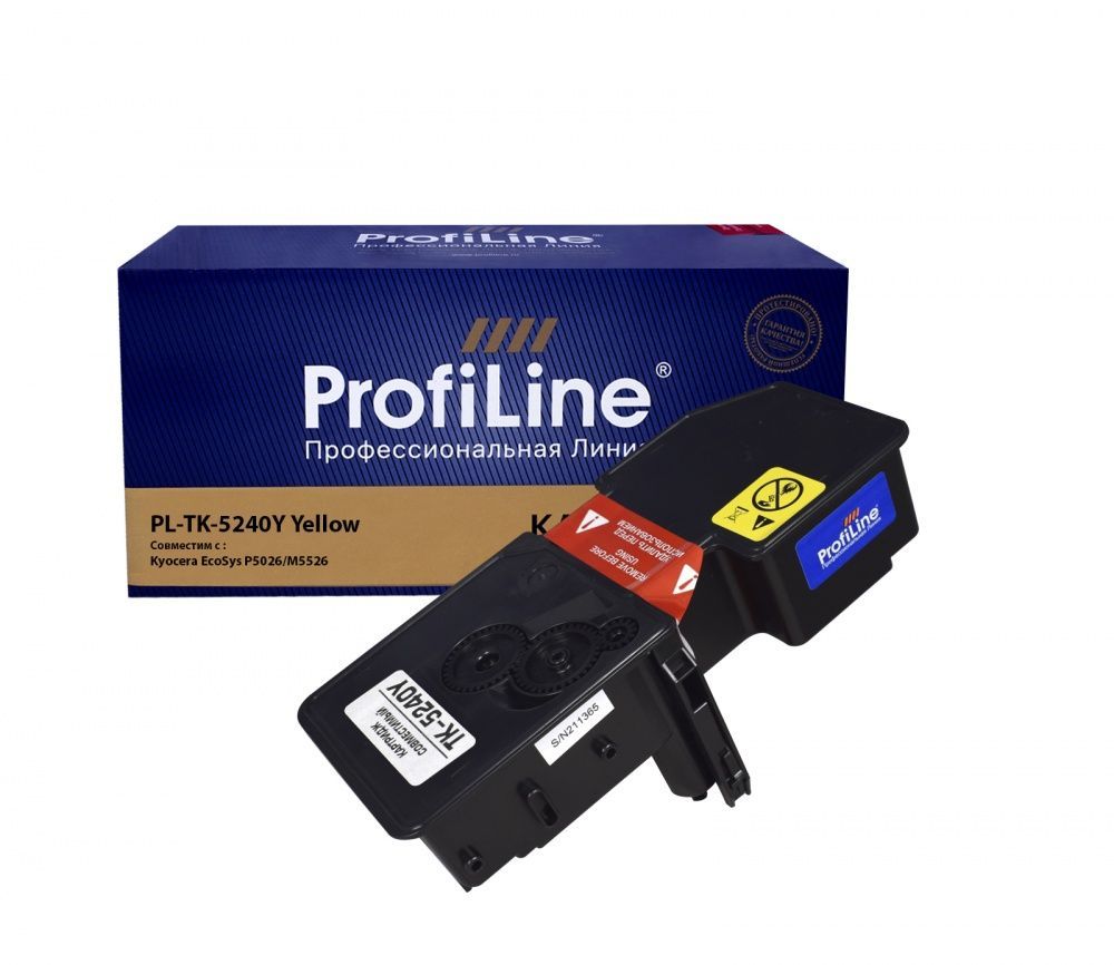 Тонер-туба PL-TK-5240Y для принтеров Kyocera ECOSYS P5026CDN/P5026CDW/M5526CDN/M5526CDW Yellow 3000 копий ProfiLine