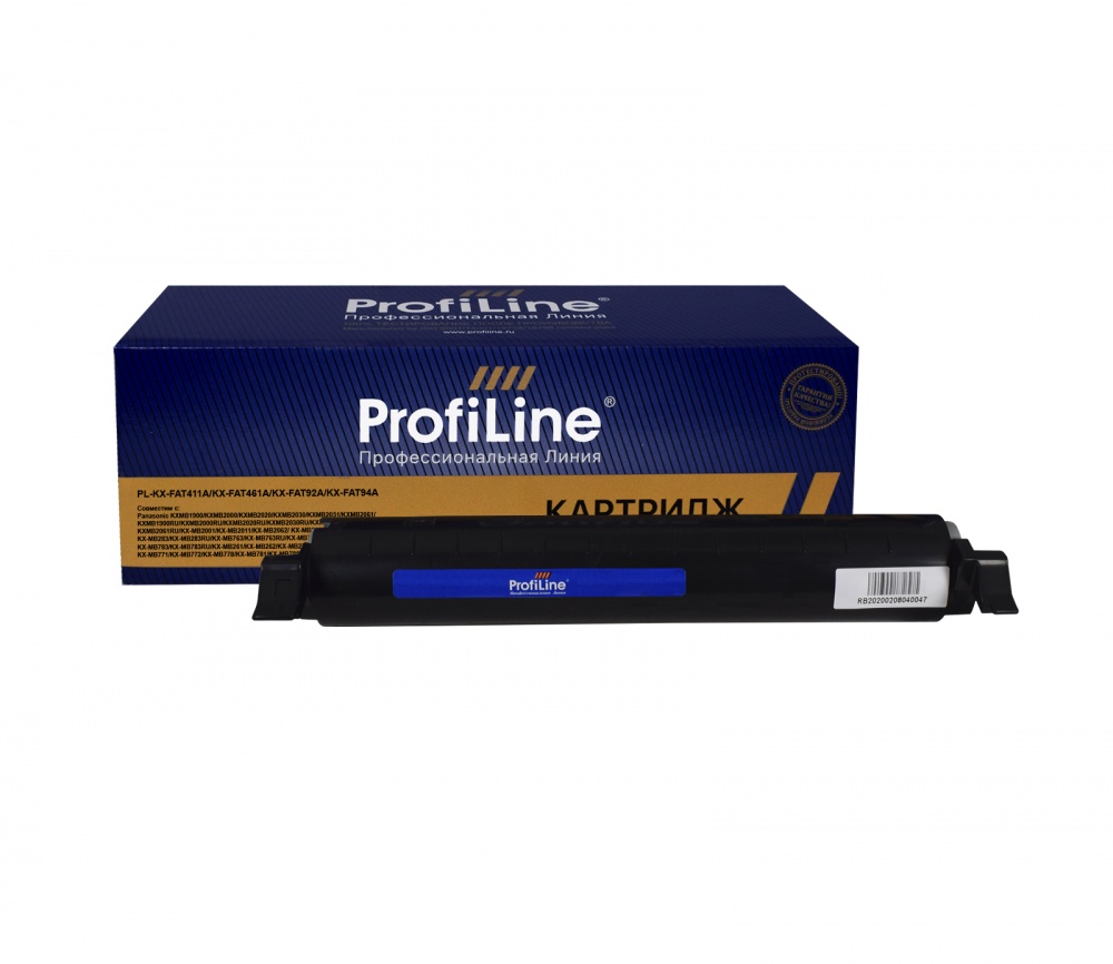 Картридж PL-KX-FAT411A/KX-FAT92A для принтеров Panasonic KXMB1900/KXMB2000/KXMB2020/KXMB2030/KXMB2051/KXMB2061/KXMB1900RU/KXMB2000RU/KXMB2020RU/KXMB2030RU/KXMB2051RU/KXMB2061RU/KX-MB2001/KX-MB2011/KX-MB2062/ KX-MB263/KX-MB263RU/KX-MB283/KX-MB283RU/KX-MB763/KX-MB763RU/KX-MB773/KX-MB773RU/KX-MB783/KX-MB783RU/KX-MB261/KX-MB262/KX-MB271/KX-MB281/KX-MB771/KX-MB772/KX-MB778/KX-MB781/KX-MB788 2000 копий ProfiLine