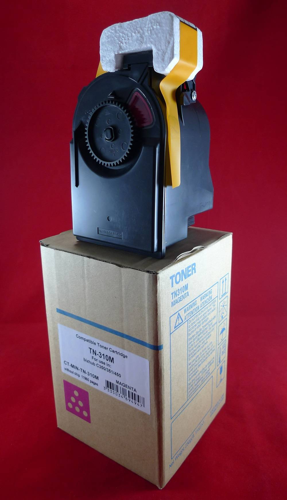 Тонер Konica-Minolta bizhub C350/351/450 TN-310M magenta (230г) ELP Imaging®