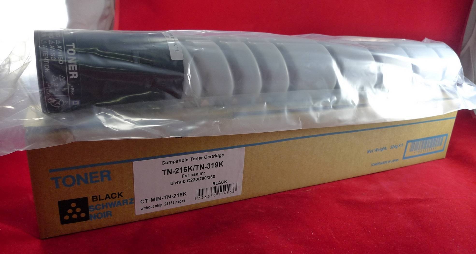 Тонер Konica-Minolta bizhub C220/280/360 TN-216K/TN-319K black 29K ELP Imaging®