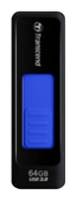 Флеш накопитель 64GB Transcend JetFlash 760, USB 3.0, Черный/Синий