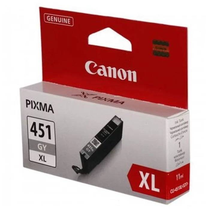 Картридж CANON CLI-451XL GY серый, увеличенной емкости 11 мл, 660 стр