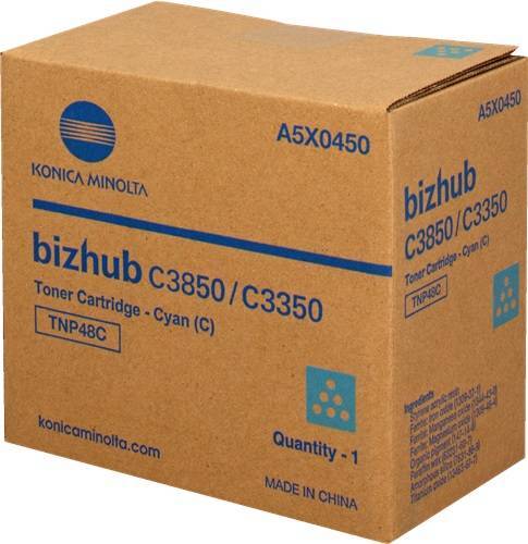 Тонер Konica-Minolta bizhub C3350/C3850 синий TNP-48C A5X0450
