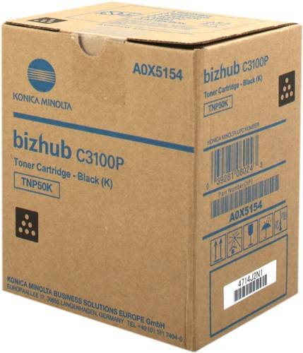 Тонер Konica-Minolta bizhub C3100P черный TNP-50K A0X5154