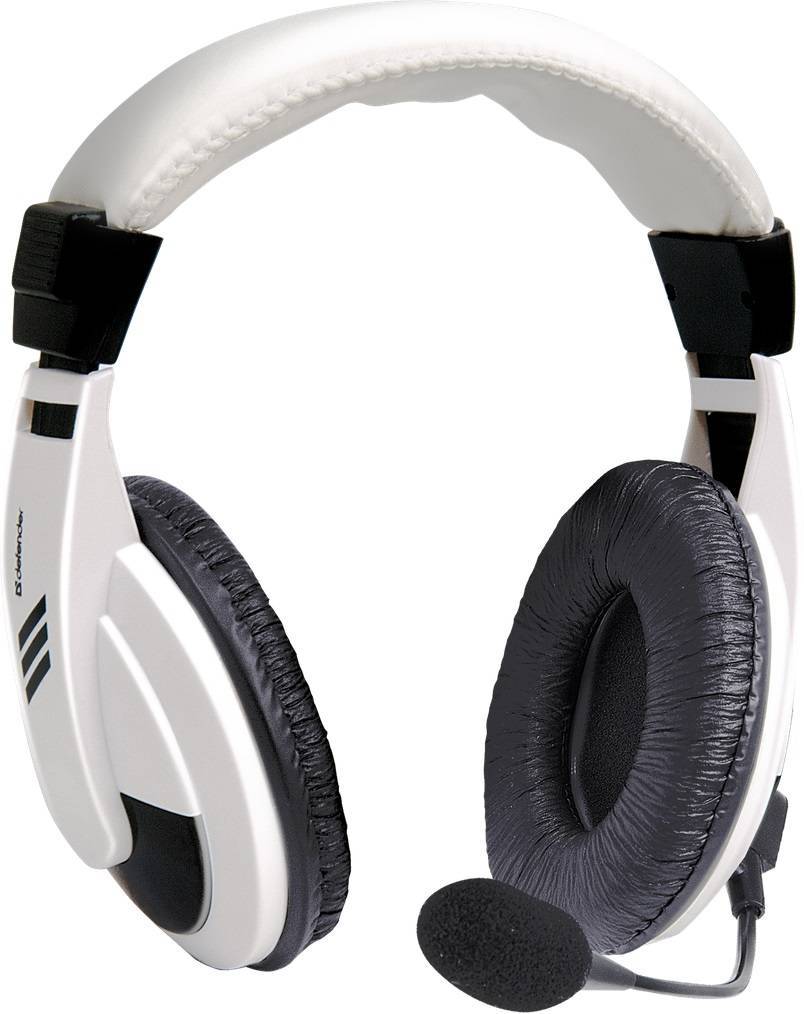 Defender Наушники с микрофоном Gryphon 750 WHITE Регулят. громк., 2м кабель