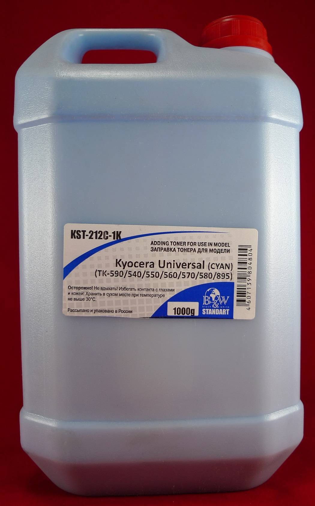 Тонер для Kyocera Universal (TK-590/540/550/560/570/580) Cyan (кан. 1кг) B&W Standart Tomoegawa фас.Россия