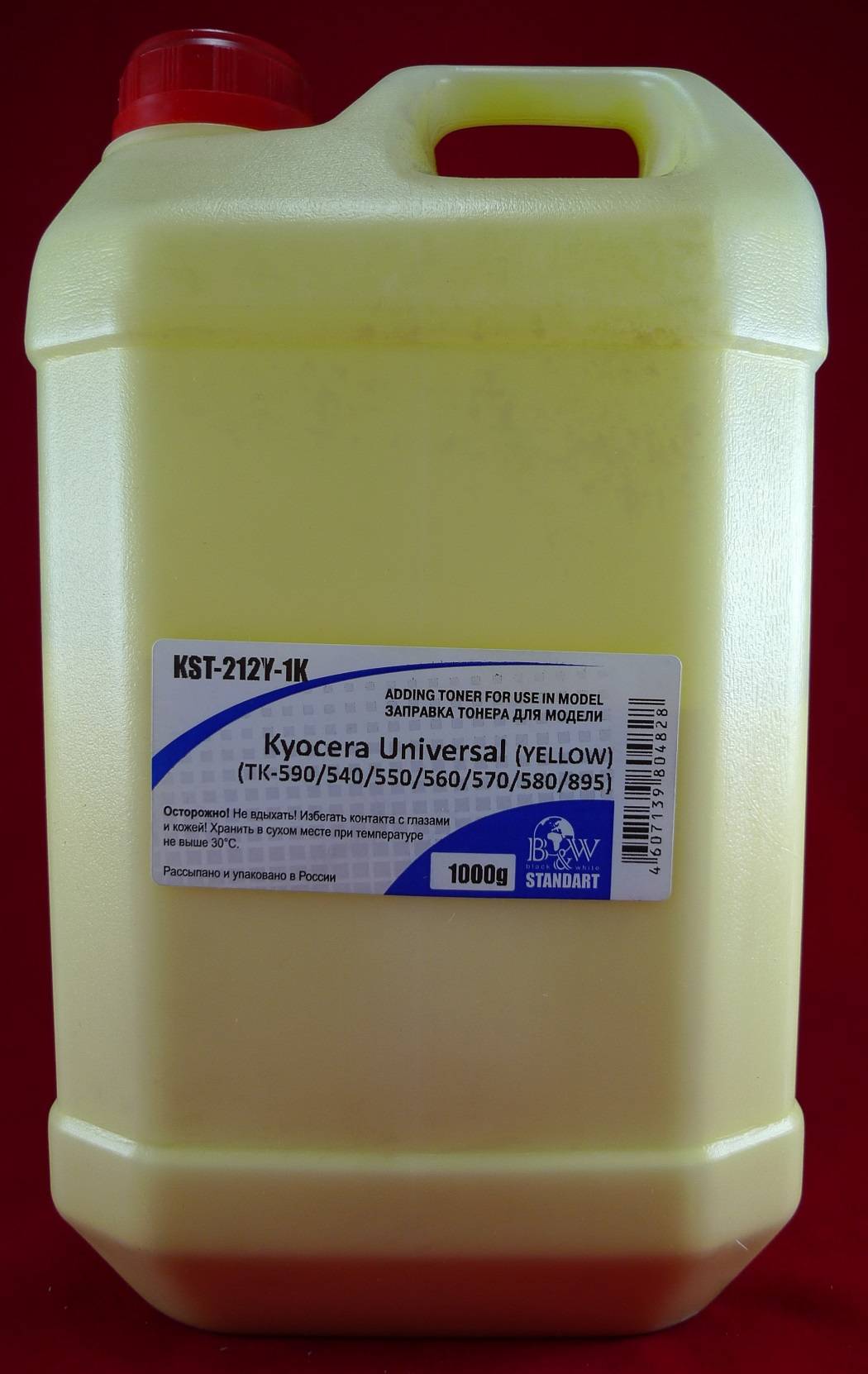 Тонер для Kyocera Universal (TK-590/540/550/560/570/580) Yellow (кан. 1кг) B&W Standart Tomoegawa фас.Россия