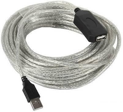 Кабель-адаптер USB2.0-repeater, удлинительный активный <Am-->Af> 5м VCOM <VUS7049>