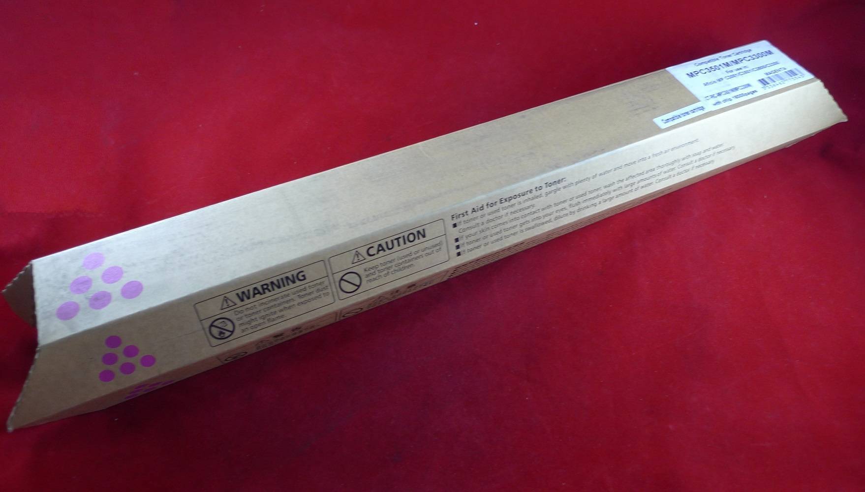 Тонер-картридж Ricoh Aficio MP C3001/C3501/C2800/C3300, type MPC3501E/MPC3300E magenta (туба, 370г) ELP Imaging®