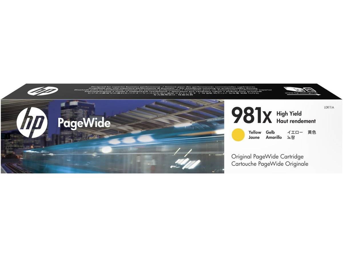 Картридж HP 981X струйный желтый увеличенной емкости (10000 стр)