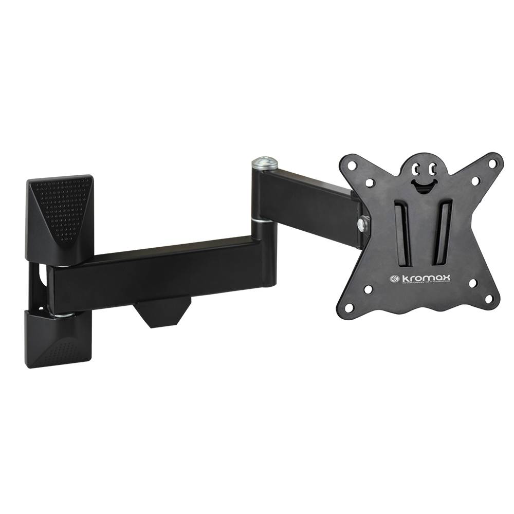 Кронштейн Kromax CASPER-104 черный для TV 10"-32", настенный наклонно-поворотный, max VESA 100x100, от стены 57-410мм