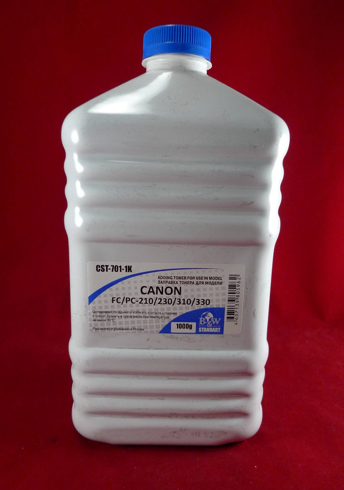 Тонер Canon FС/PC-210/230/310/330 (фл. 1кг) B&W Standart фас.Россия