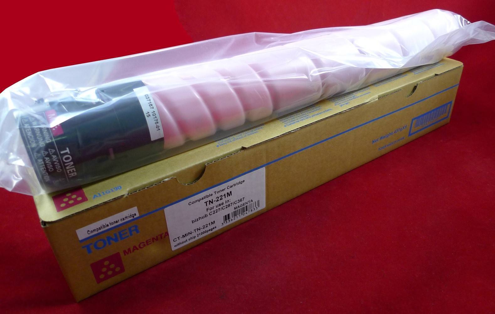 Тонер Konica-Minolta bizhub C227/C287 TN-221M magenta 21K ELP Imaging®