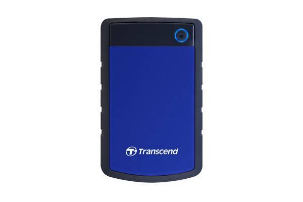 Внешний жесткий диск 1TB Transcend StoreJet 25H3B, 2.5", USB 3.1, резиновый противоударный, Синий