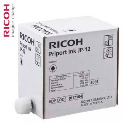 Чернила для дупликатора RICOH тип JP12 Priport JP 3000/1210/1250/1215/1255/DX3240/3440/3243/3443/DD3344/3324 черный