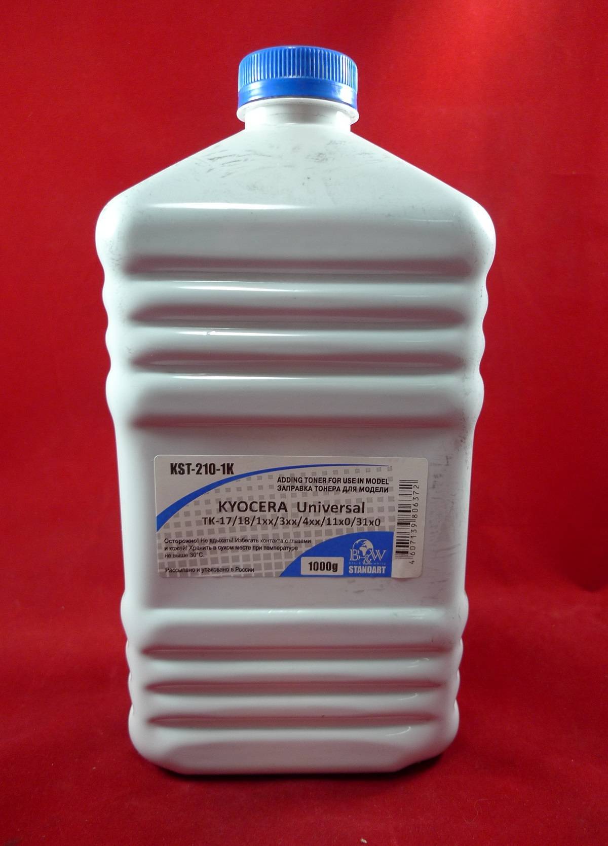 Тонер для Kyocera Universal (TK-17/18/1xx/3xx/4xx/11x0/31x0) (фл. 1кг) B&W фас.Россия