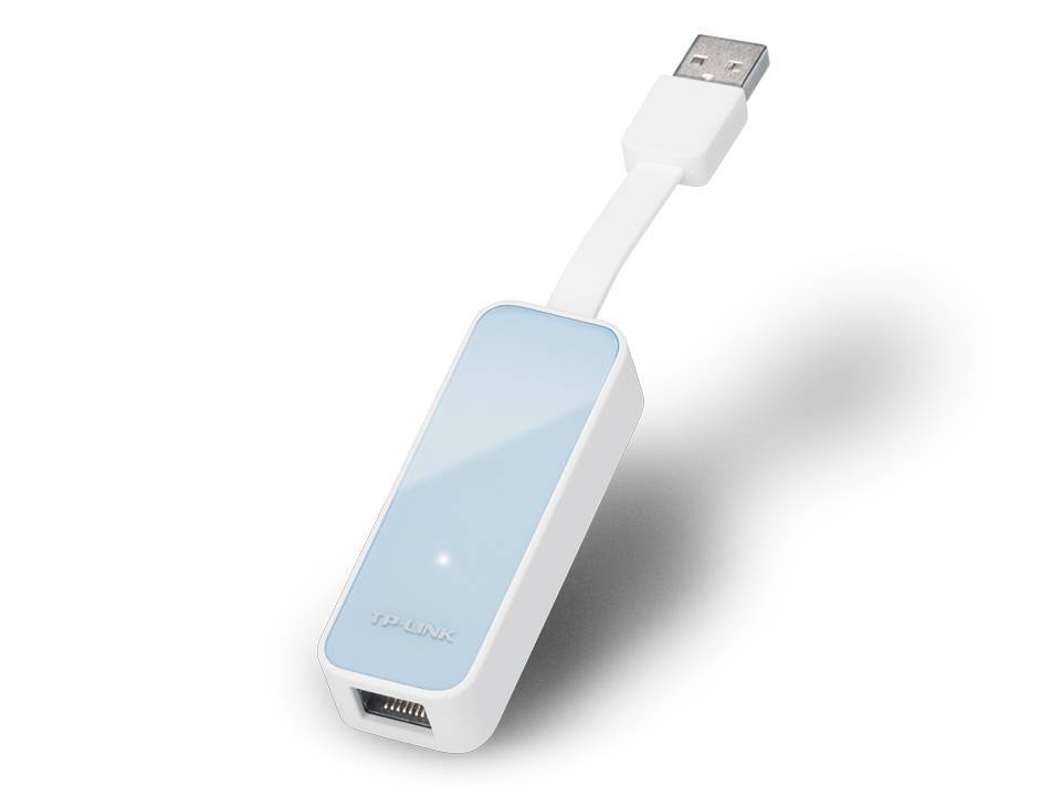 TP-Link UE200 Сетевой адаптер USB 2.0/Fast Ethernet, 1 коннектор USB 2.0, 1 порт Ethernet 100 Мбит/с